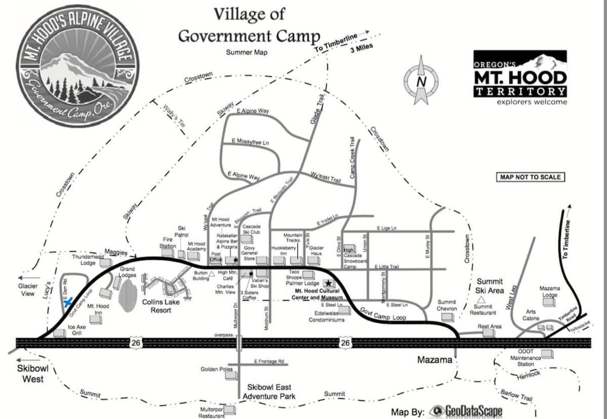 Great Blue Lodge - Spacious Ski Lodge, Hot Tub, Sauna, Game Room & More Government Camp Exteriör bild